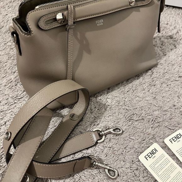 Fendi By The Way bag in taupe. Include dustbag and certificate. - Picture 2 of 8